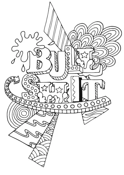 Swear Word Coloring Pages 1