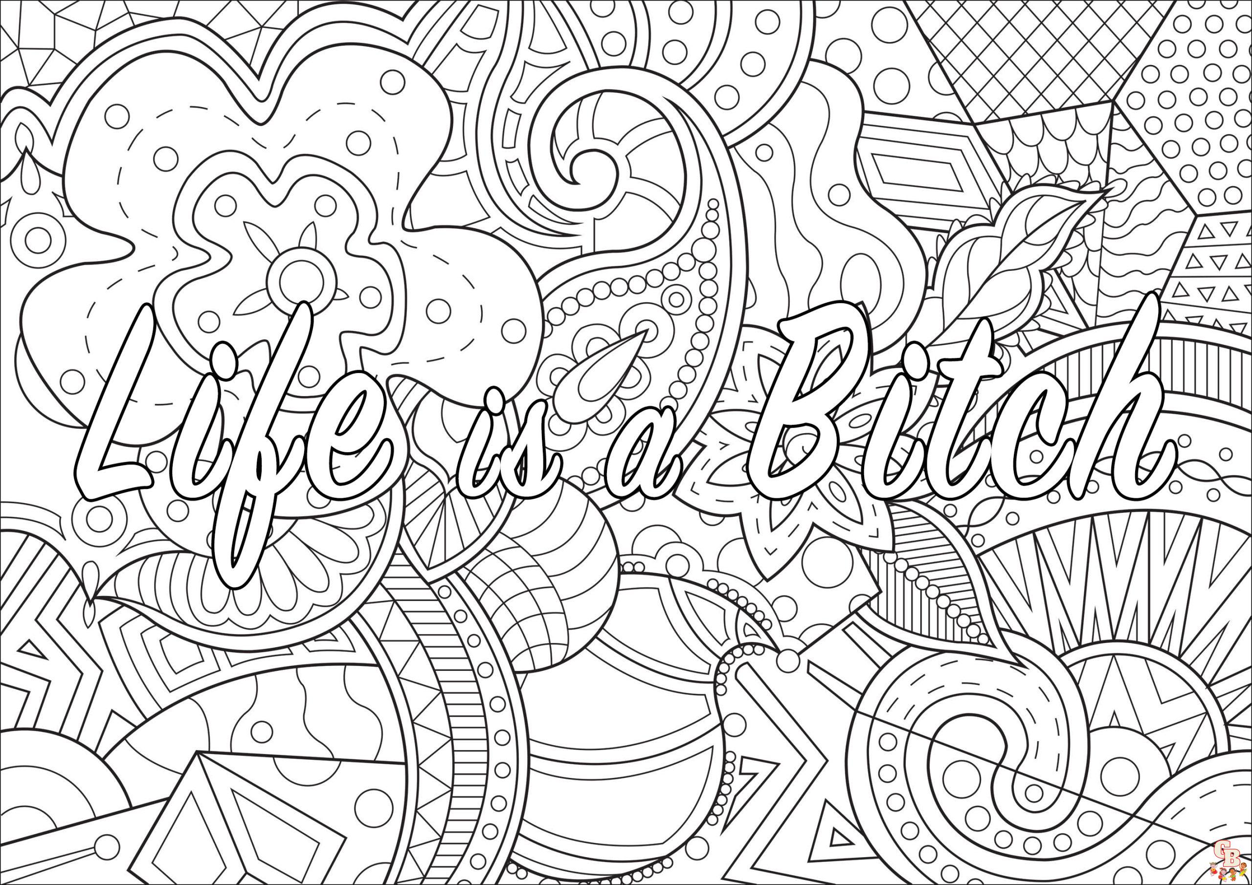 Swear Word Coloring Pages 3