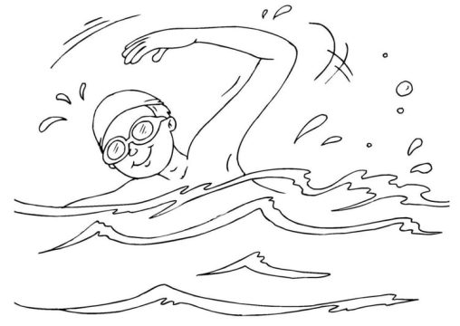 Dive into Fun Swimming Coloring Pages for Kids & Adults