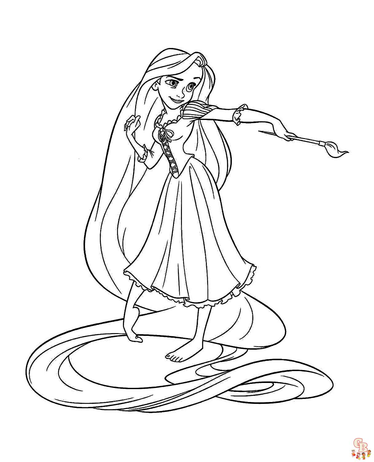 Tangled Coloring Pages 2