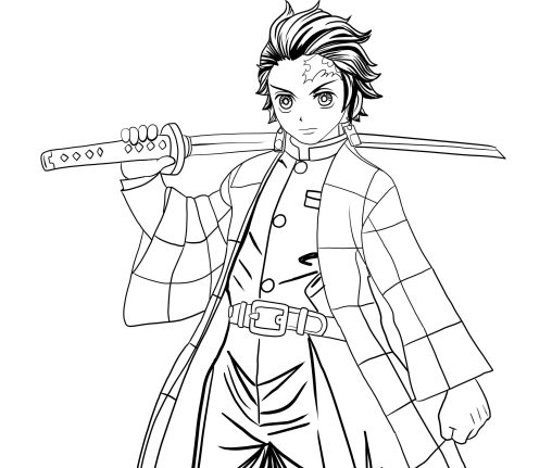 Demon Slayer Coloring Pages Printable, Free, and Easy