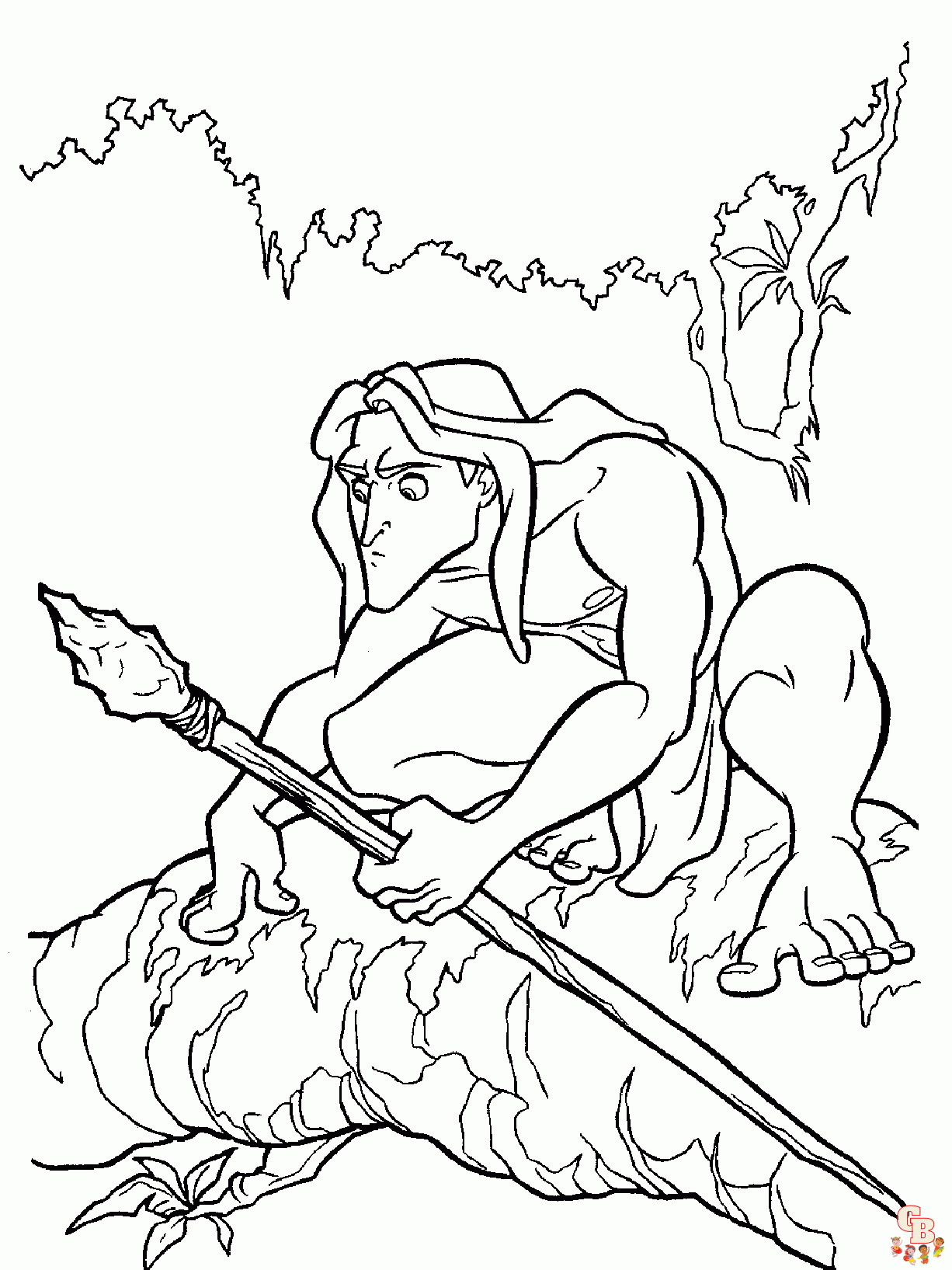free tarzan color pages