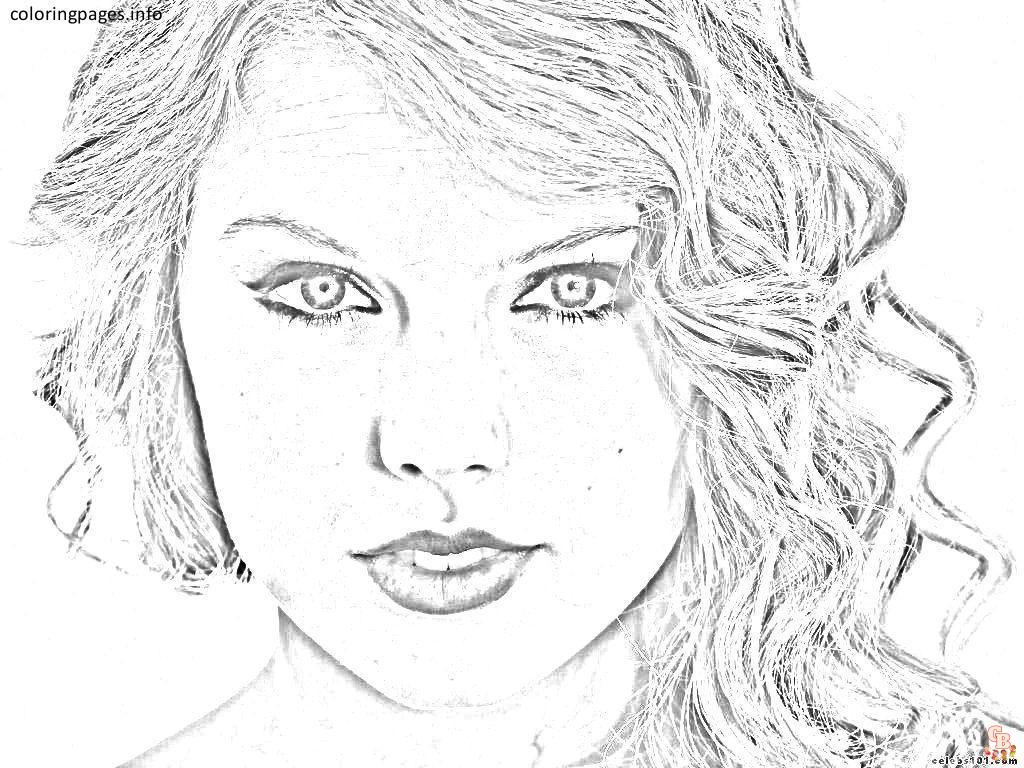 Disegni da colorare di Taylor Swift