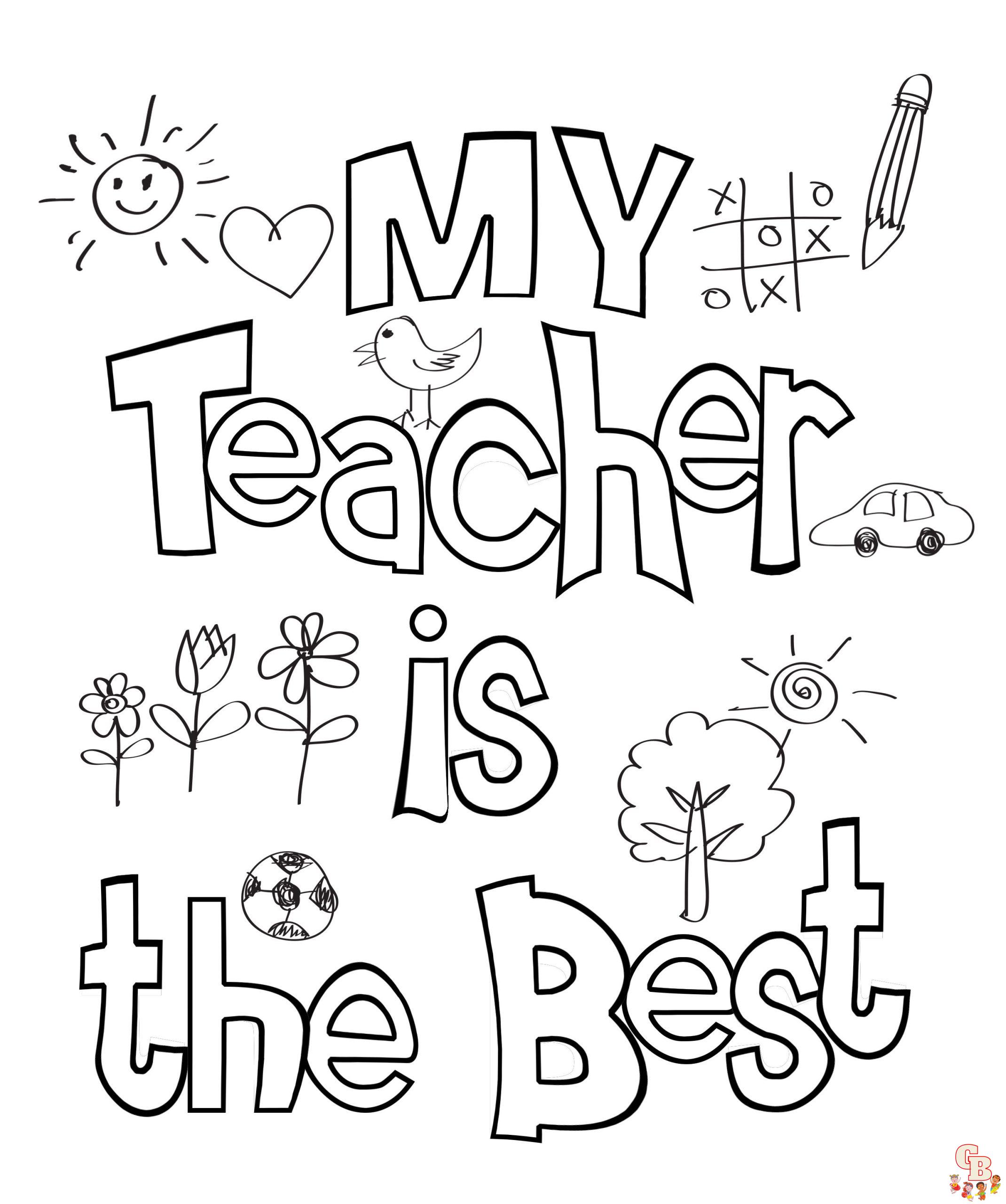 Teacher Appreciation Day Coloring Pages 1