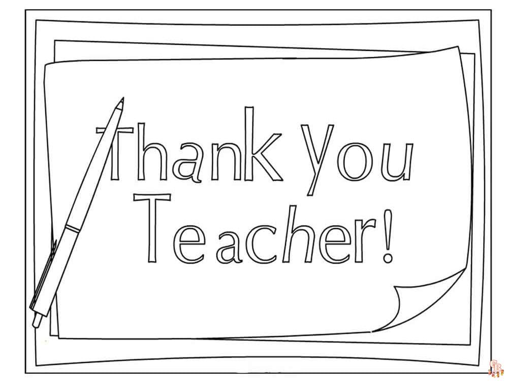 Teacher Appreciation Day Coloring Pages 3
