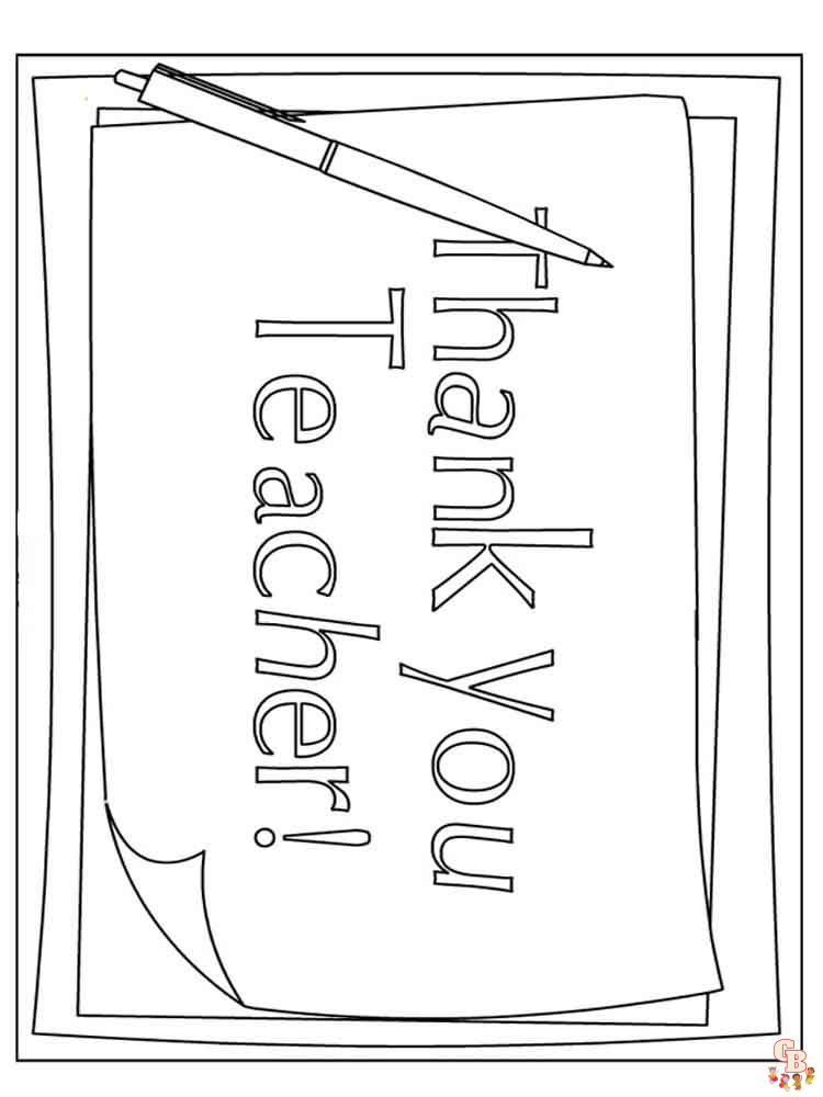 Teacher Coloring Pages 1