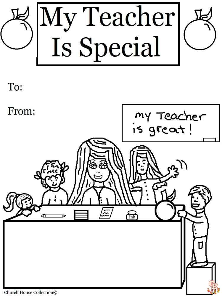 Teacher Coloring Pages 4