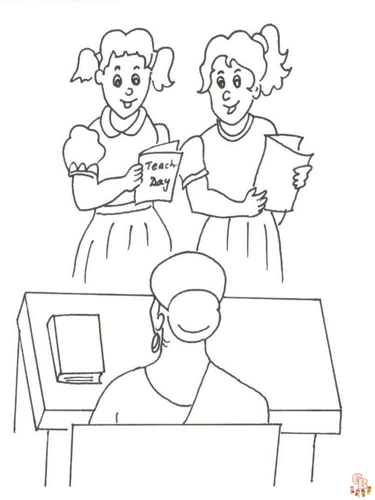 Teacher Coloring Pages 6