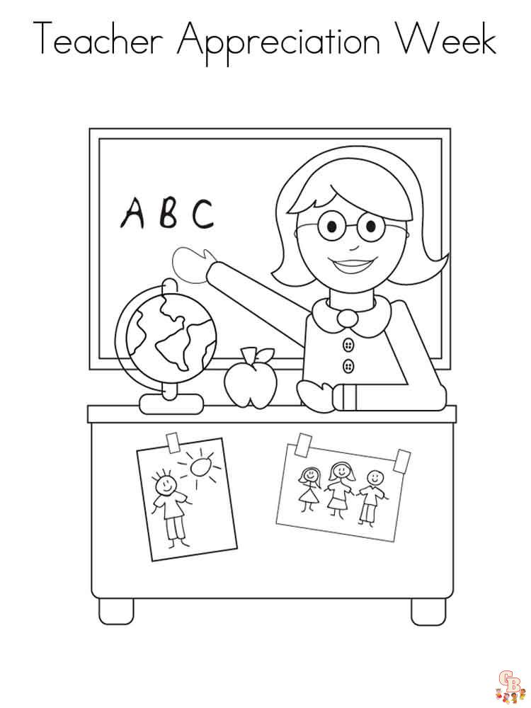 Teacher Coloring Pages 7