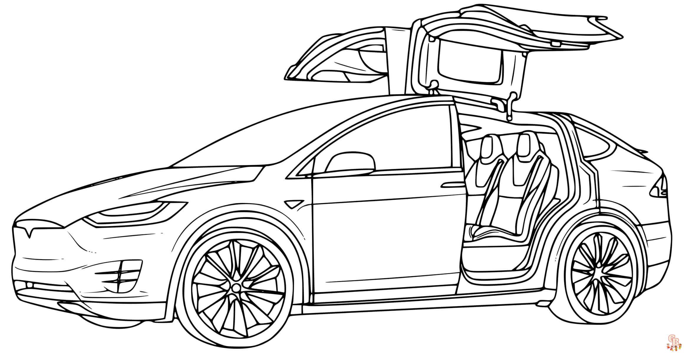 Tesla Coloring Pages