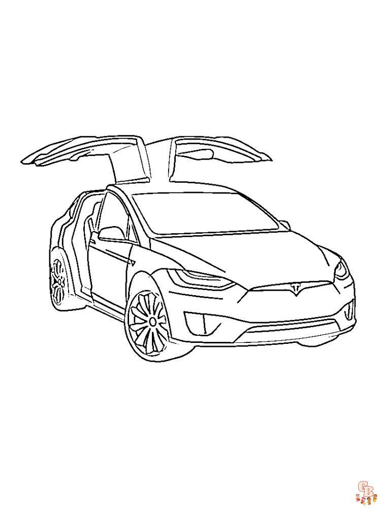 Tesla Coloring Pages