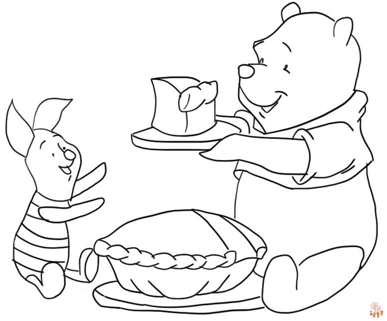 Thanksgiving Disney Coloring Pages 4