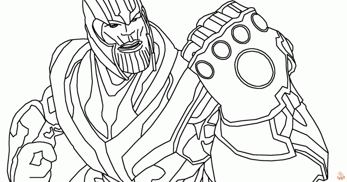 Thanos Coloring Pages 1