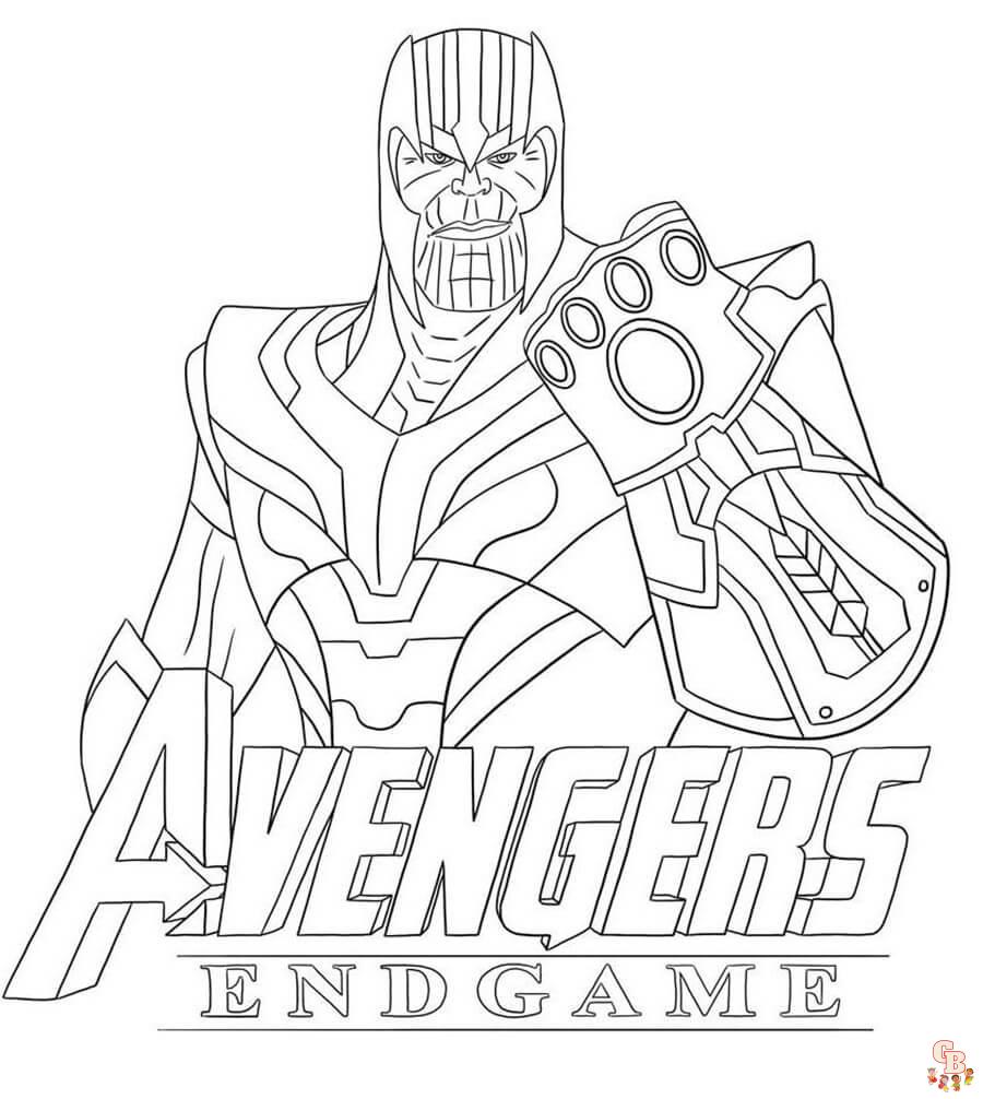 Thanos Coloring Pages 2