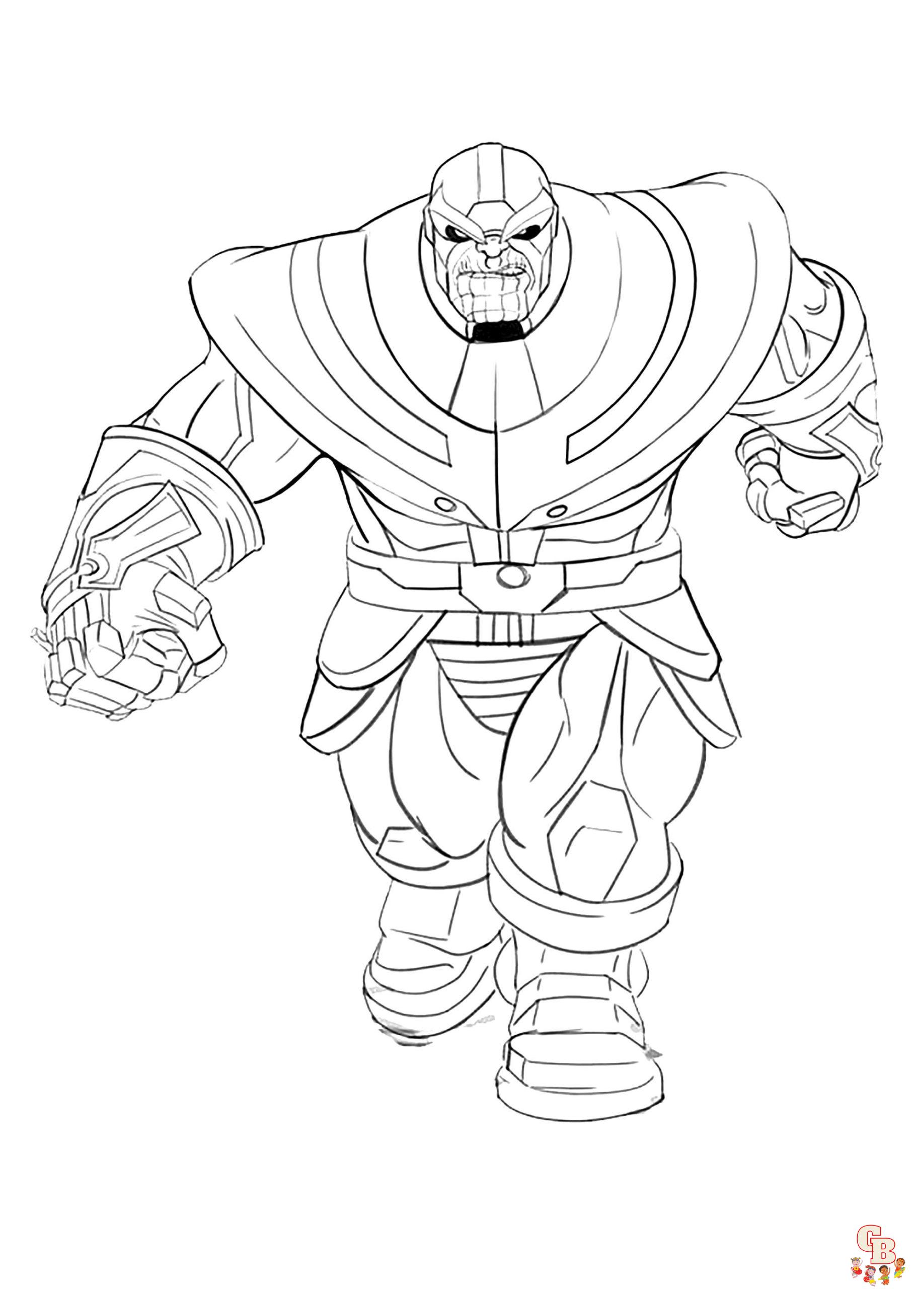 Thanos Coloring Pages 4