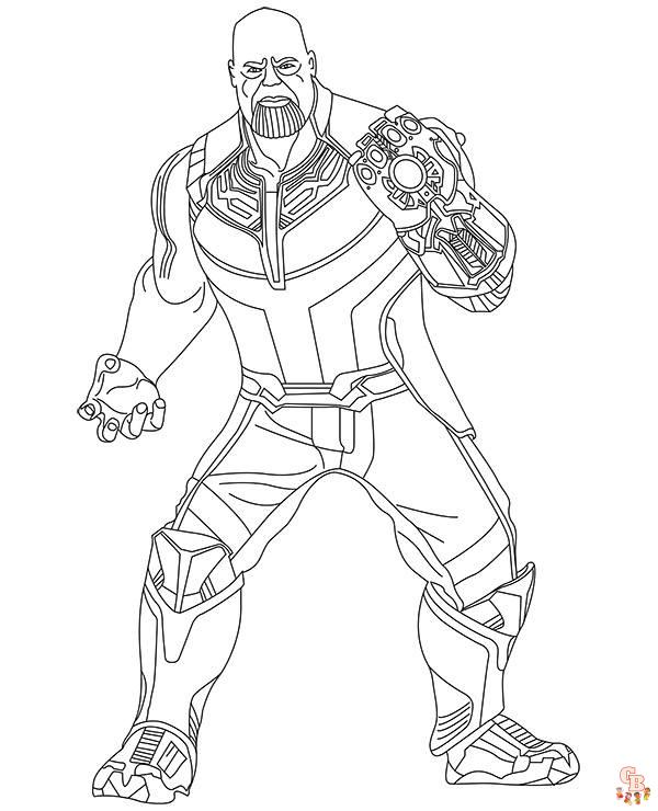 Thanos Coloring Pages 6