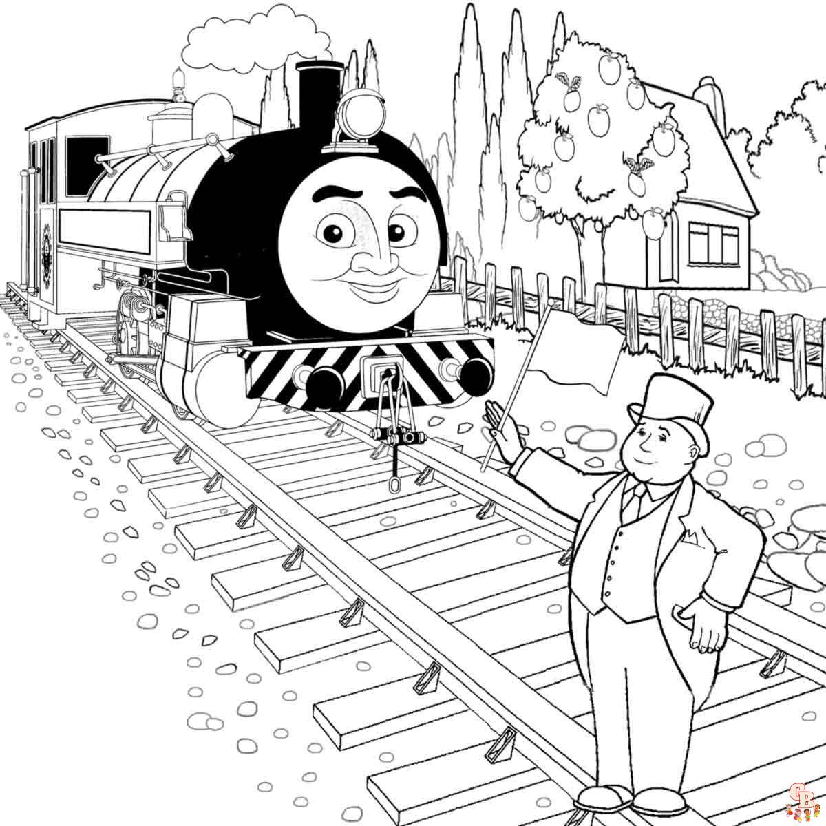 thomas the train coloring pages gordon