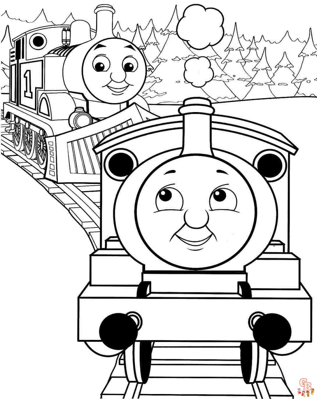 Dibujos para colorear Thomas y sus amigos 2