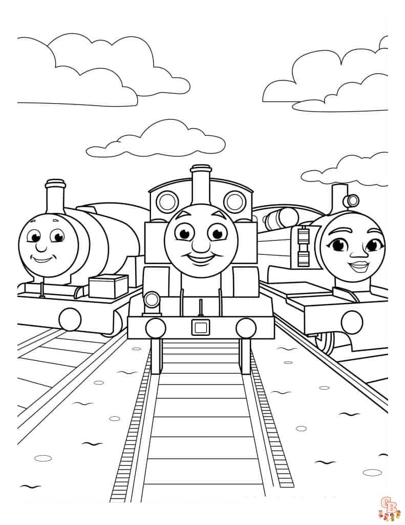 Dibujos para colorear Thomas y sus amigos 3