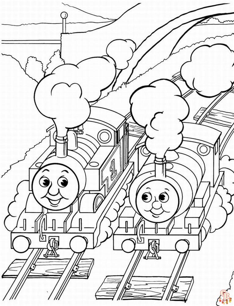 Dibujos para colorear Thomas y sus amigos 4