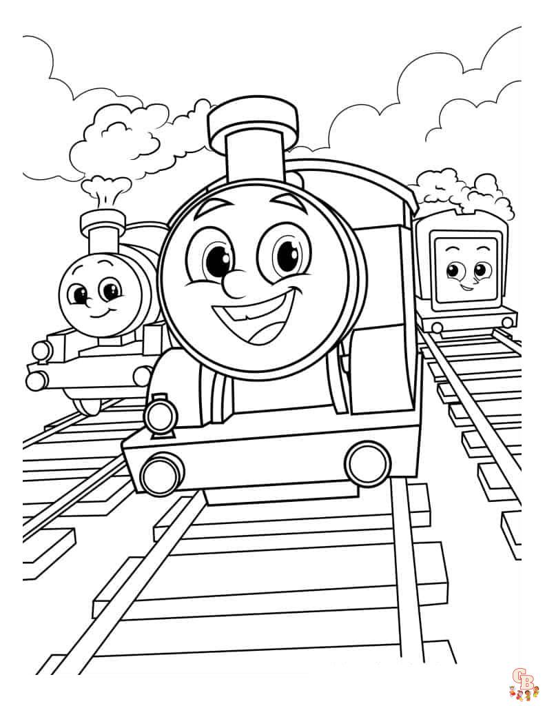 Dibujos para colorear Thomas y sus amigos 5