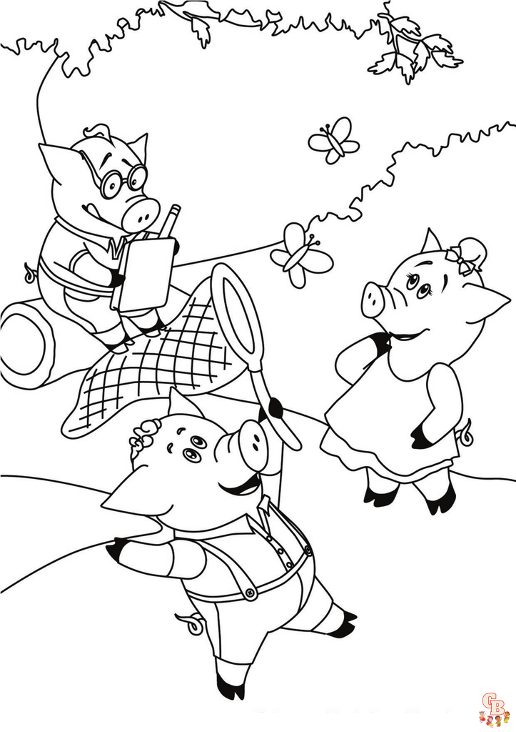 Three Little Pigs Coloring Pages 4