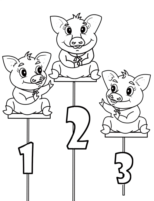 Get Creative with Three Little Pigs Coloring Pages - Free Printable