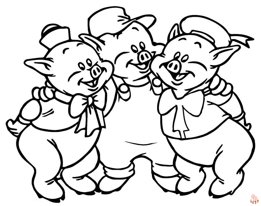 Three Little Pigs Coloring Pages 6