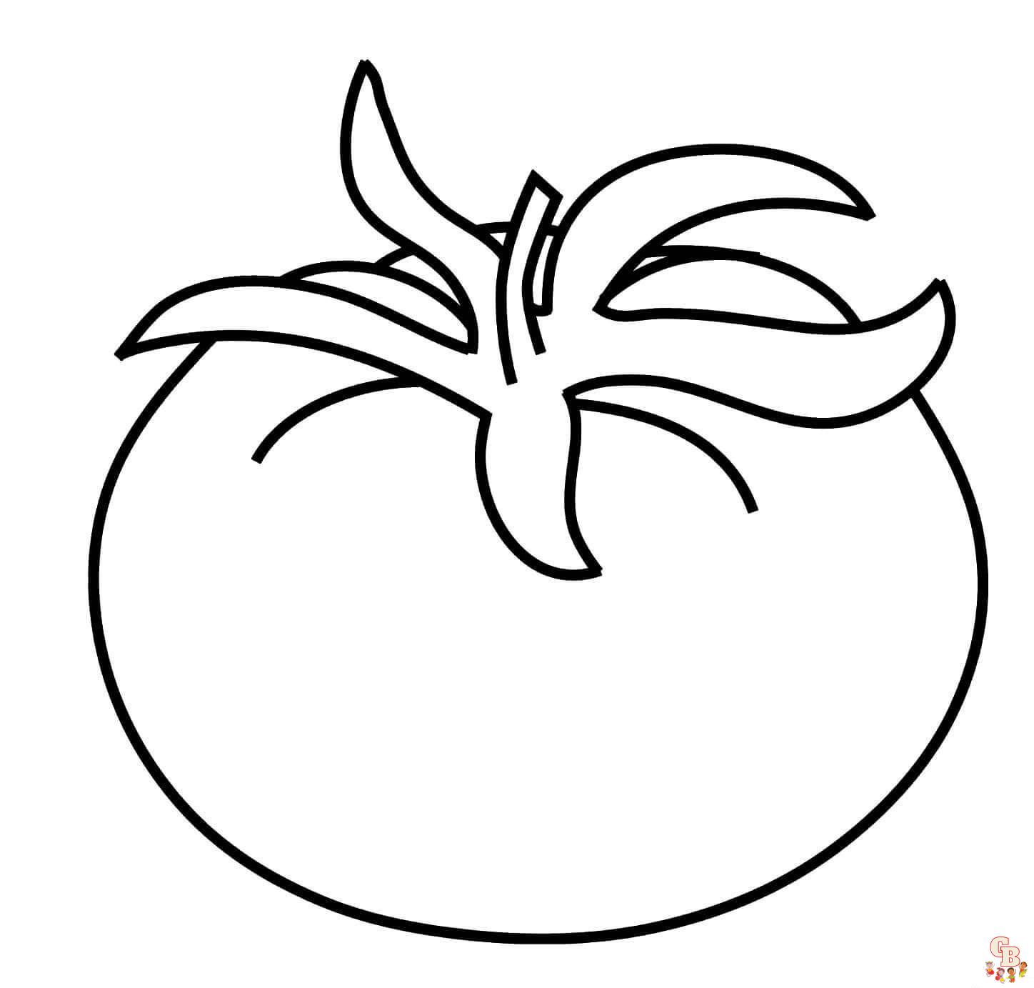 Tomato Coloring Pages