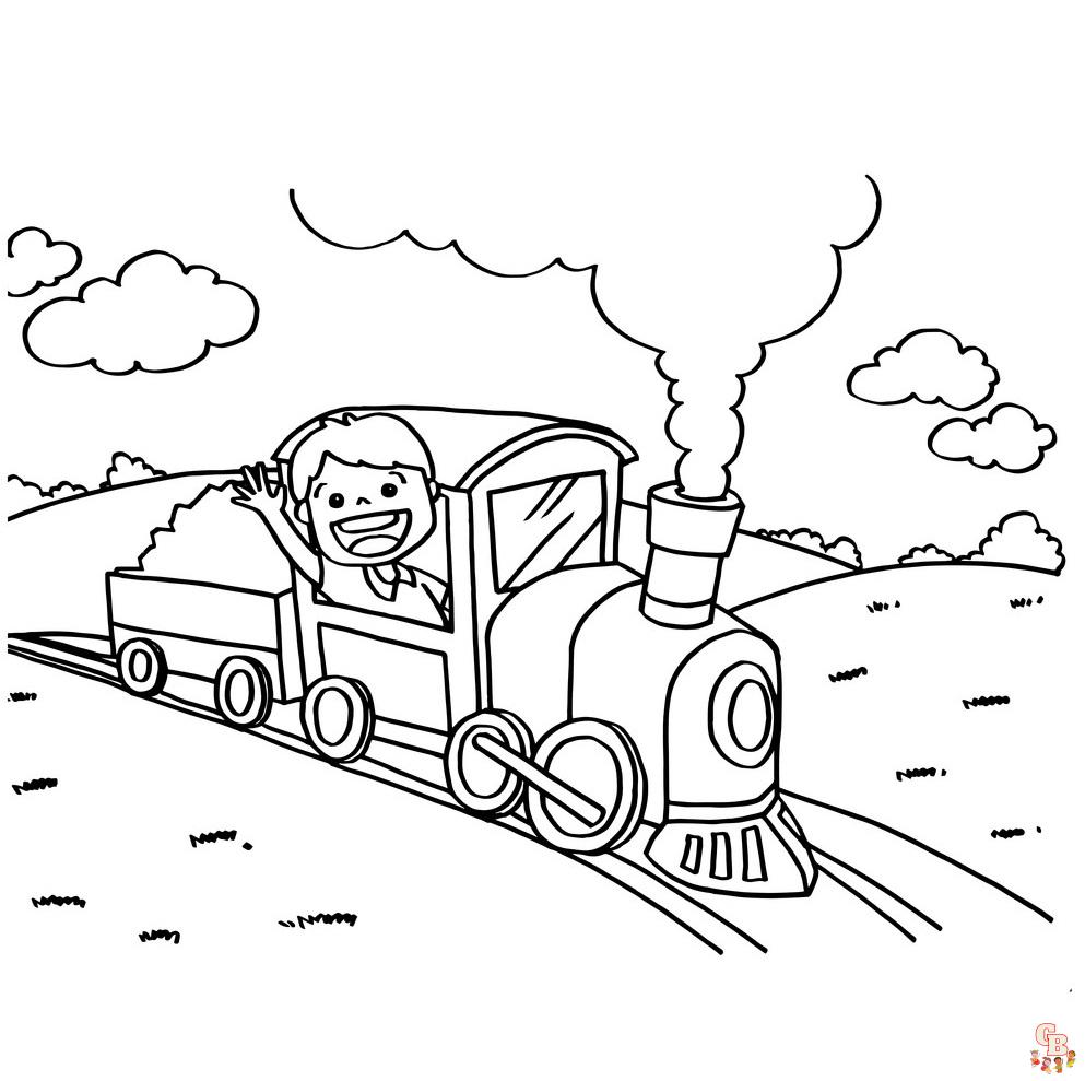 Trains Coloring Pages