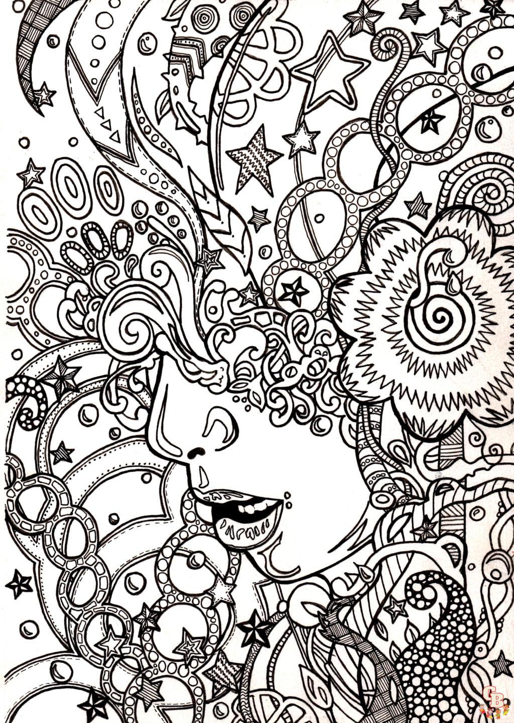 Trippy Coloring Pages 2