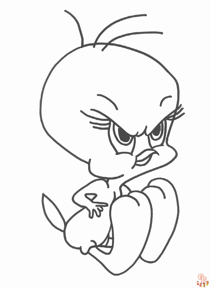 Tweety Bird Coloring pages 1