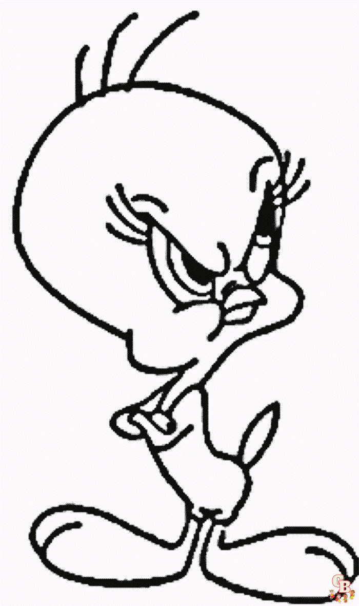 Tweety Bird Coloring pages 11