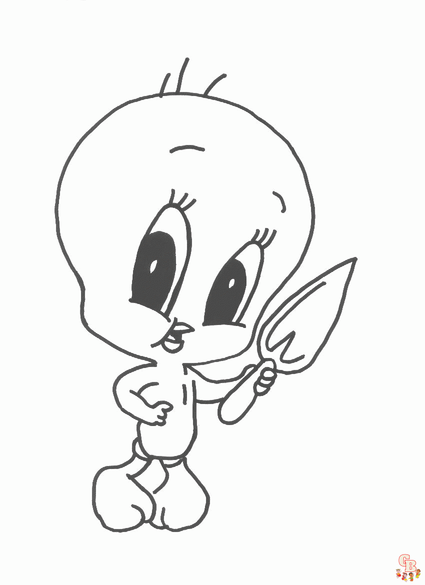 Tweety Bird Coloring pages 13