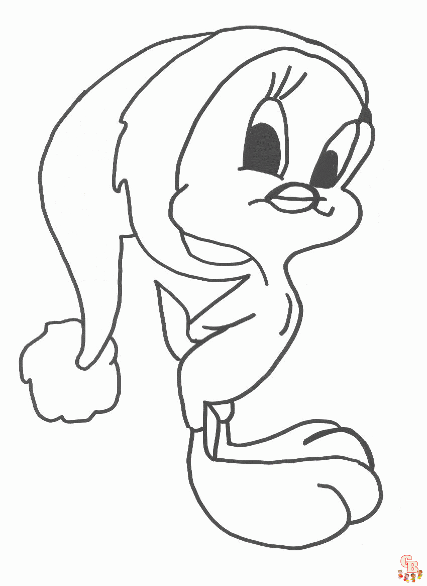 Tweety Bird Coloring Pages Free Printable and Easy Coloring