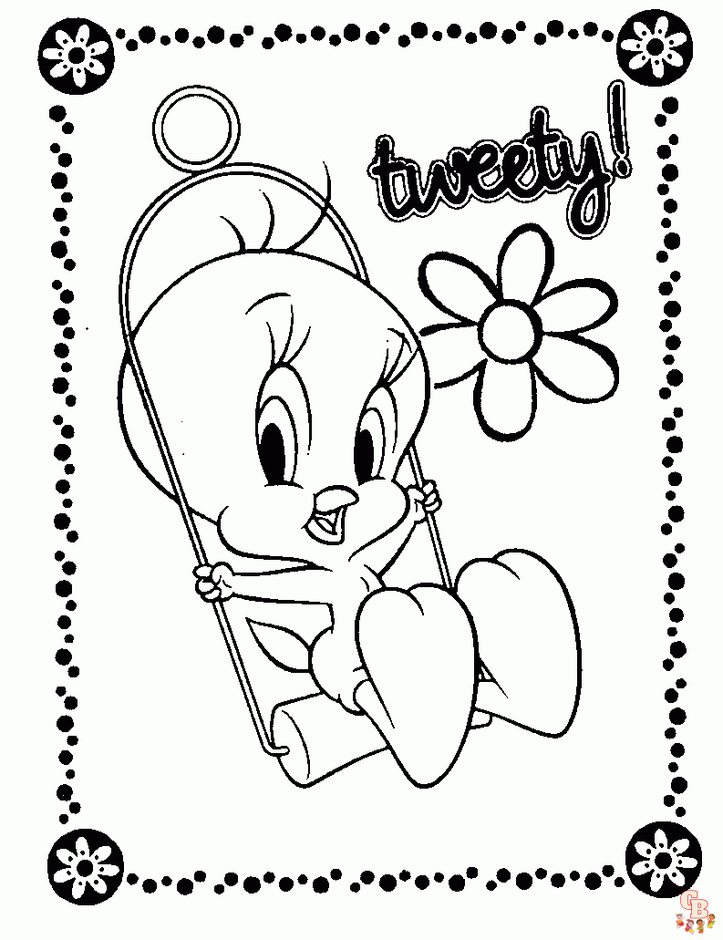 Tweety Bird Coloring pages 15