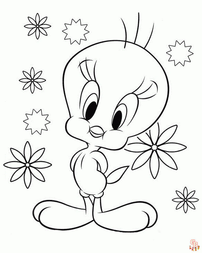 Tweety Bird Coloring pages 16