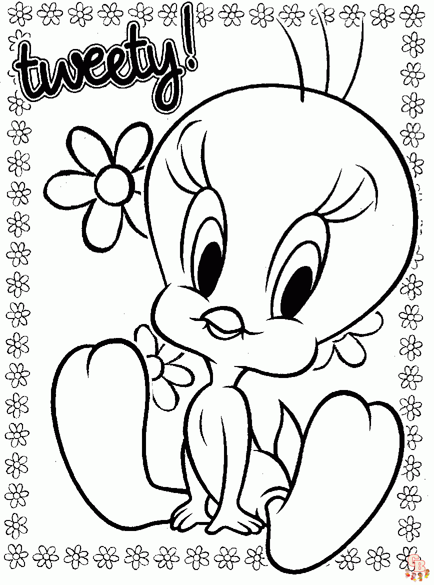 Tweety Bird Coloring pages 17