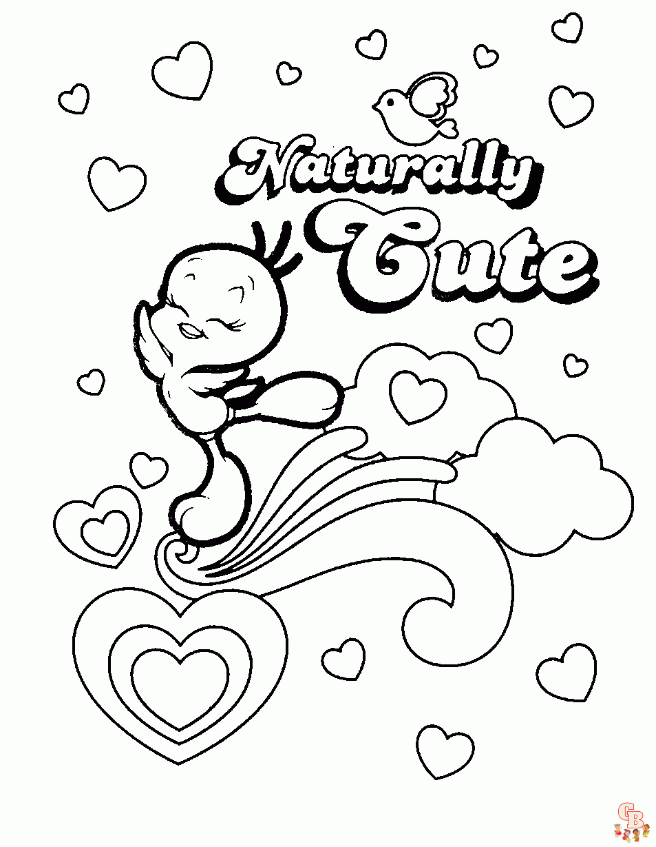 coloring pages baby tweety bird