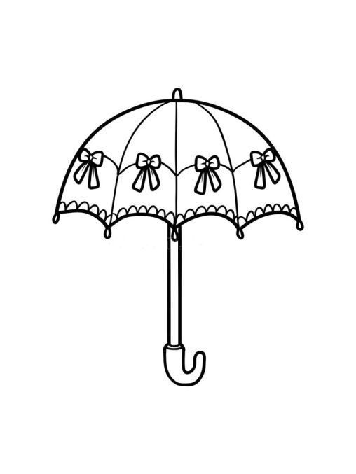 Umbrella Coloring Pages Free Printable and Easy to Use