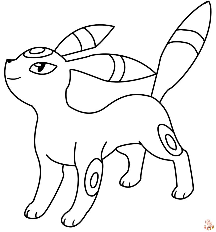 Umbreon Coloring Pages