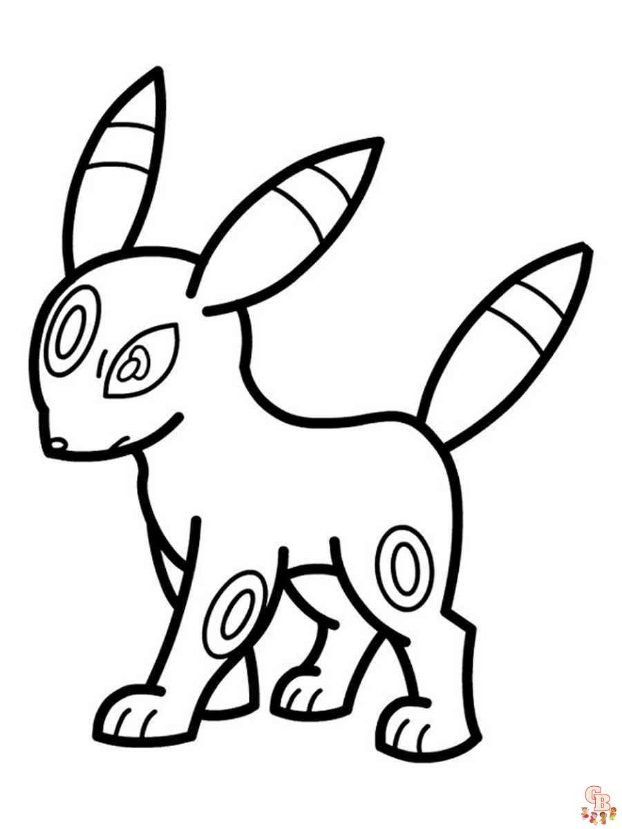 Umbreon Coloring Pages