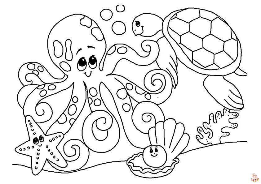 Underwater Coloring Pages 1