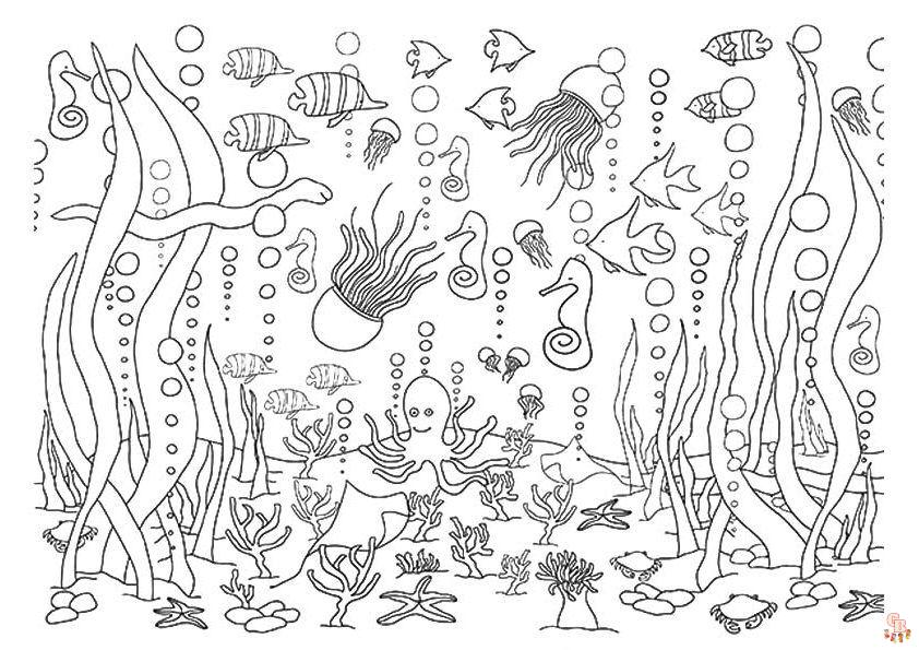 Under The Sea Coloring Planner - Printable – Wonder Printables