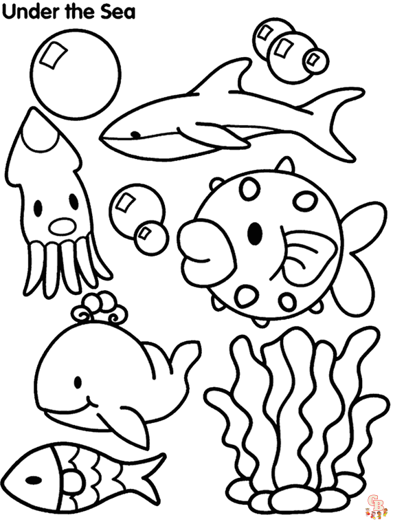 Underwater Coloring Pages 2