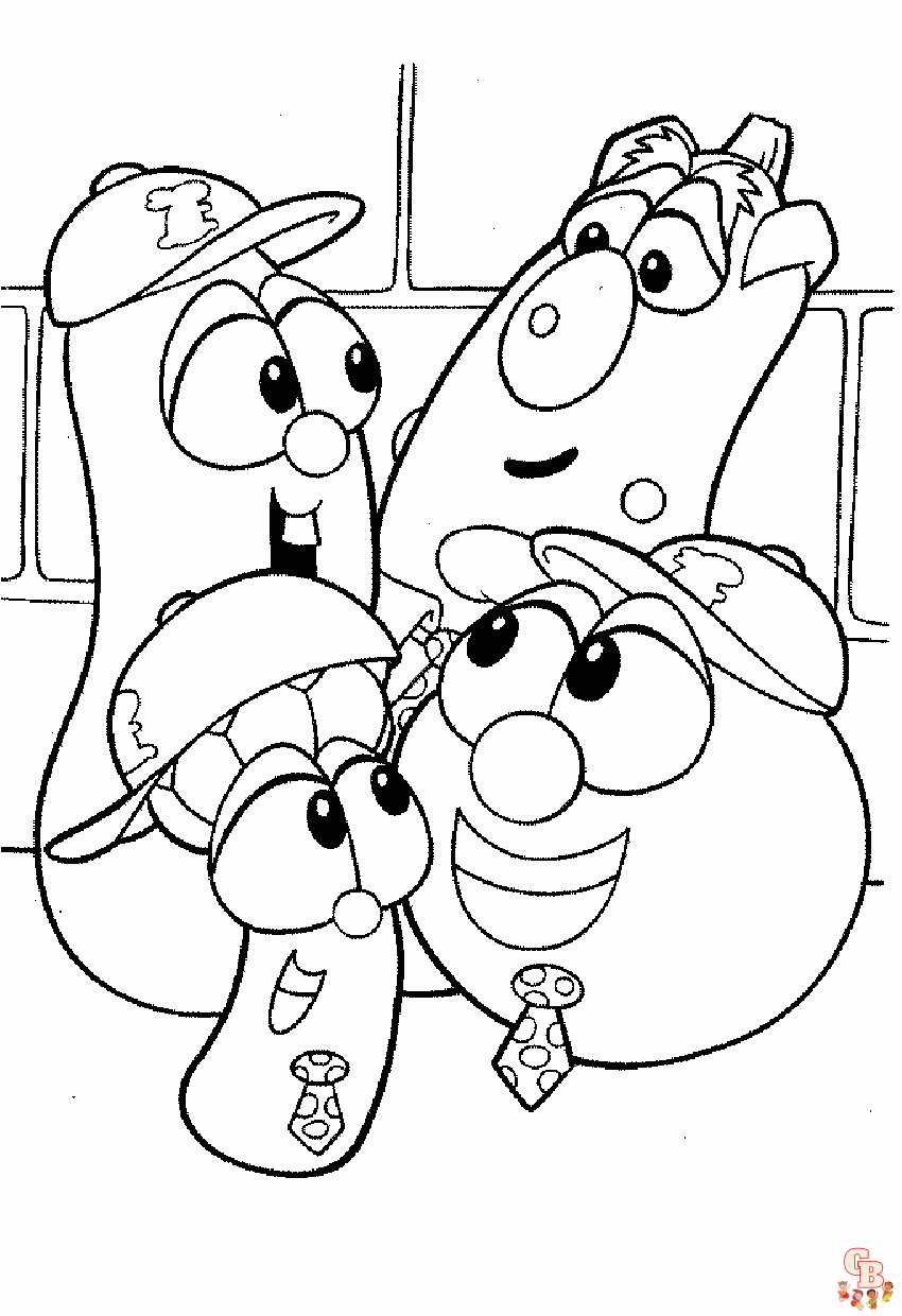 Veggie Tales Coloring Pages 1