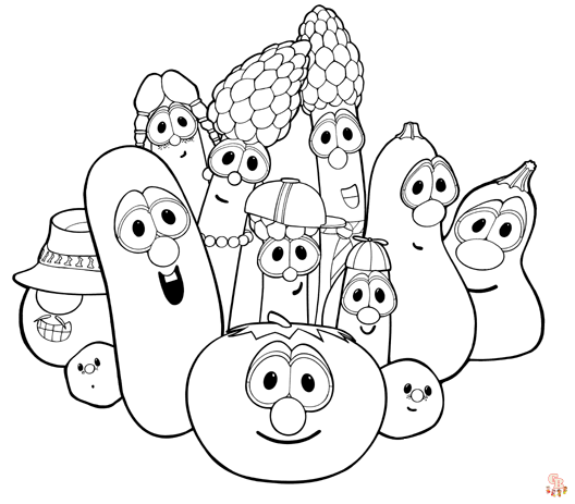 Veggie Tales Coloring Pages 1