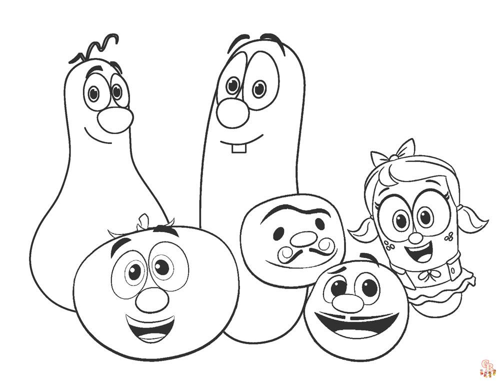 Veggie Tales Coloring Pages 3