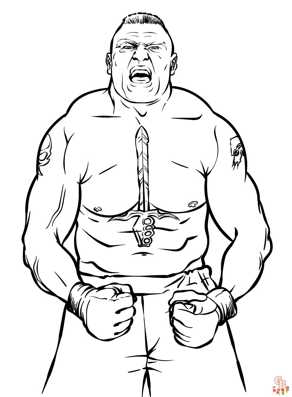 WWE Coloring Pages 3