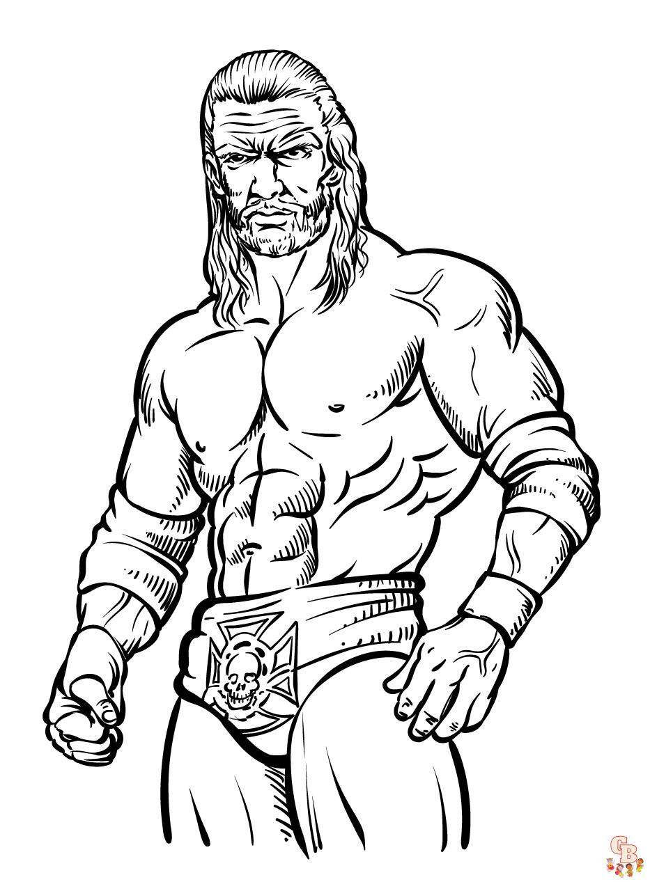 WWE Coloring Pages 8